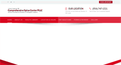 Desktop Screenshot of cspinecenter.com